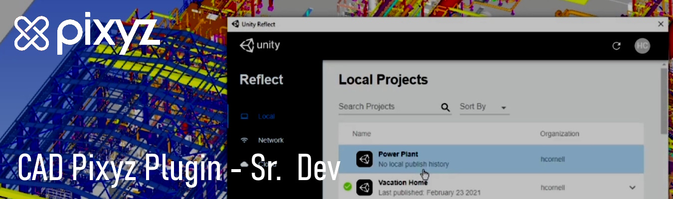 Unity Reflect with Pixyz